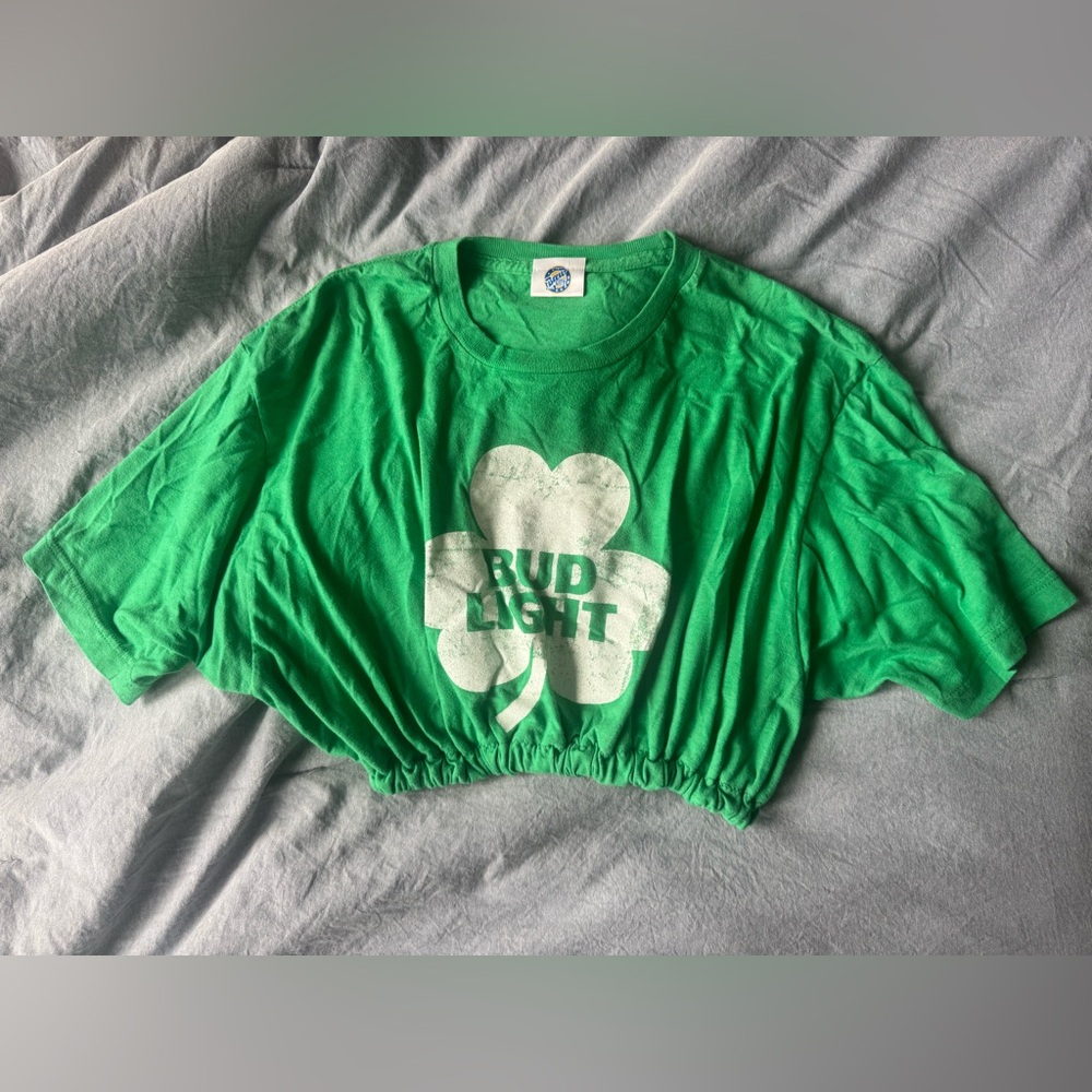 St. Paddy’s Bud Lights Crop Tee